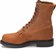 Side view of Justin Original Work Boots Mens Cargo Brown Steel Toe